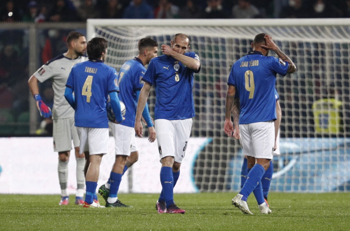 Thua sốc Bắc Macedonia, ĐT Italia lần thứ hai liên tiếp ngồi nhà xem World Cup