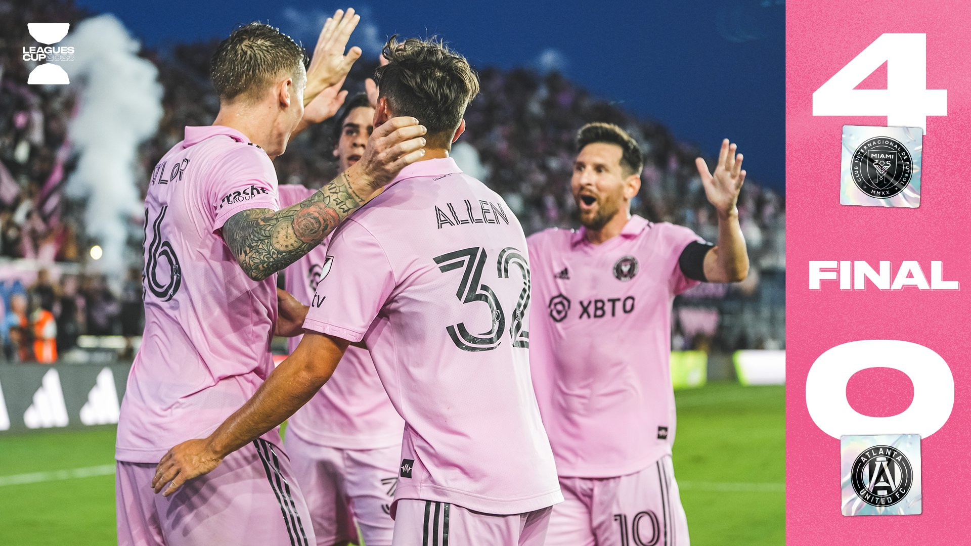 Messi lập cú đúp tuyệt đỉnh, Inter Miami thắng 4-0